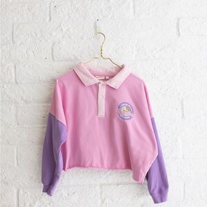 Nickelodeon Pink Polo Sweatshirt - Would say Junior’s Large